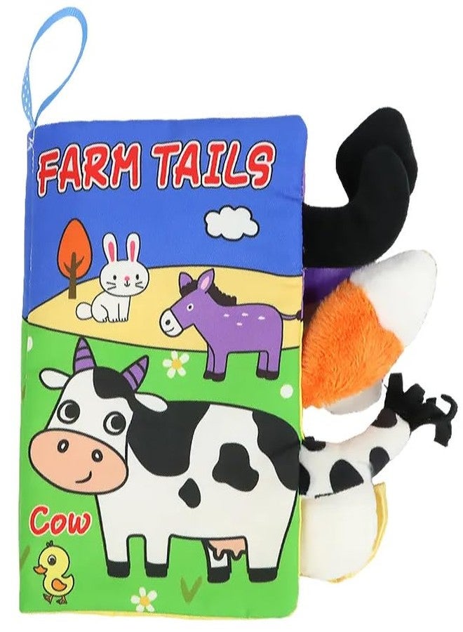 BeFunky Baby Fabric Book, Soft 3D Picture and Crinkle Sensory Toy for 0-12 Months, Montessori Learning for Boys and Girls (Cow), Multicolor - Image 1